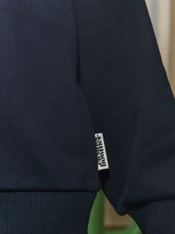 marine - Sweat-shirt graphique oversize à col rond Eleanor Bowmer