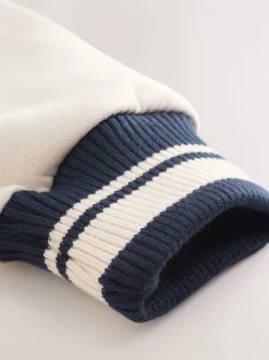 marine - Veste brodée Varsity (3-16ans)