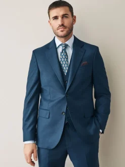 marine - Veste de Costume Coupe ajustée Signature Cerutti 100% laine italienne