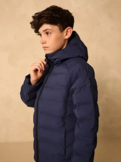 marine - Veste imperméable à capuche de poids moyen (3-17ans)