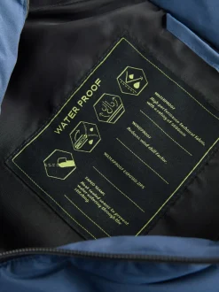 marine - Veste imperméable à capuche de poids moyen (3-17ans)