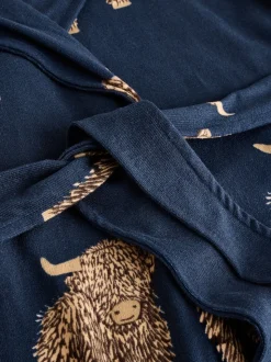 Marine Hamish the Highland Cow - Robe de chambre légère douillette