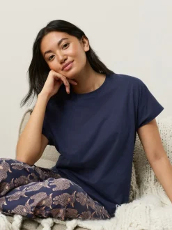 Marine Hamish the Highland Cow - Pyjama à manches courtes