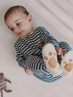 Marine Rayure Mummys Little Cub - Bébé Family Combinaison de nuit (0-2yrs)
