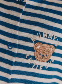 Marine Rayure Mummys Little Cub - Bébé Family Combinaison de nuit (0-2yrs)