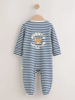 Marine Rayure Mummys Little Cub - Bébé Family Combinaison de nuit (0-2yrs)