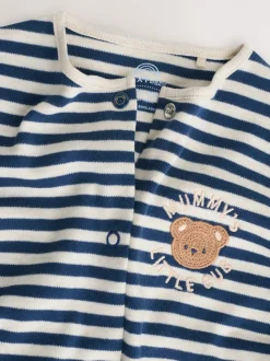 Marine Rayure Mummys Little Cub - Bébé Family Combinaison de nuit (0-2yrs)