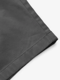 Marine/Charbon - Ajustement droit - Short chino extensible 2 Pack