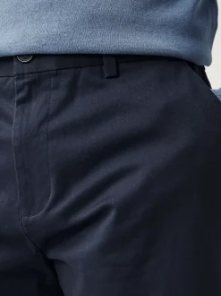 Marine/Charbon - Ajustement droit - Short chino extensible 2 Pack