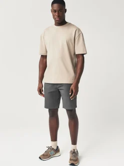 Marine/Charbon - Slim Fit (Slim Fit) - Short chino extensible 2 Pack