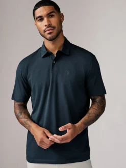 Marine/Marron/Gris/Blanc/Vert sauge Vert - Ajustement régulier - Polo en jersey Manches courtes 5 Pack