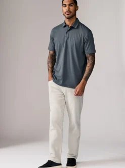 Marine/Marron/Gris/Blanc/Vert sauge Vert - Ajustement régulier - Polo en jersey Manches courtes 5 Pack