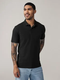 Marine/Noir/Gris/Blanc/Vert sauge Vert - Slim Fit (Slim Fit) - Polo en jersey Manches courtes 5 Pack