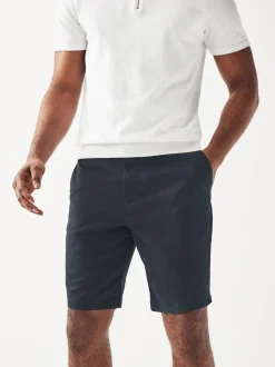 Marine/Pierre - Slim Fit (Slim Fit) - Short chino extensible 2 Pack