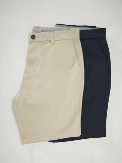 Marine/Pierre - Slim Fit (Slim Fit) - Short chino extensible 2 Pack
