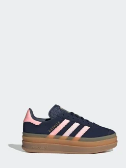 Marine/Rose - Baskets Adidas Originals Gazelle Bold Lace Junior