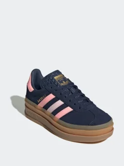 Marine/Rose - Baskets Adidas Originals Gazelle Bold Lace Junior