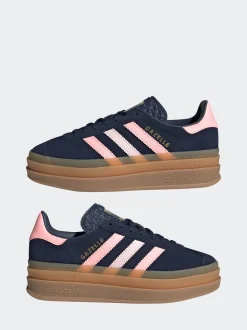Marine/Rose - Baskets Adidas Originals Gazelle Bold Lace Junior