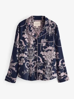 Marine/Rose - Pyjama Laura Ashley Josette boutonné