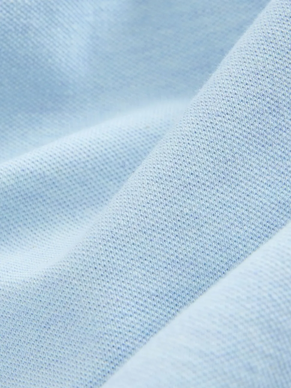 Marl bleu clair - Ajustement régulier - Polo Manches courtes Pique