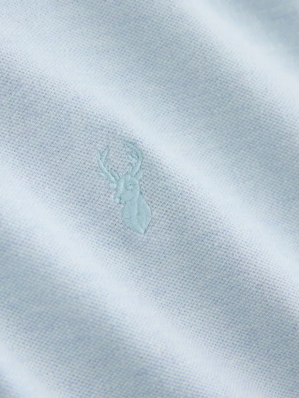 Marl bleu clair - Slim Fit (Slim Fit) - Polo Manches courtes Pique