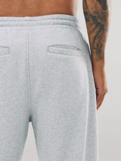 Marl gris - Ajustement droit - Pantalon de jogging épais décontracté à dos brossé