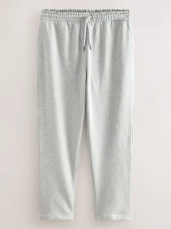 Marl gris - Ajustement droit - Pantalon de jogging épais décontracté à dos brossé