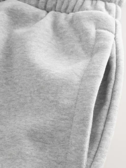 Marl gris - Coupe ample - Pantalon de jogging épais décontracté à dos brossé