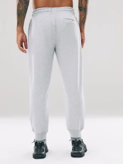 Marl gris - Slim Fit (Slim Fit) - Pantalon de Joggings en coupe ajustée à dos brosse