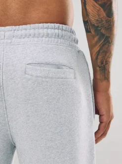 Marl gris - Slim Fit (Slim Fit) - Pantalon de Joggings en coupe ajustée à dos brosse