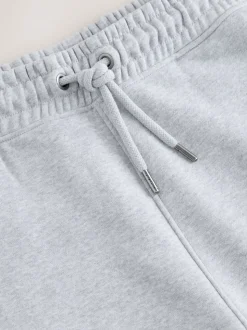 Marl gris - Slim Fit (Slim Fit) - Pantalon de Joggings en coupe ajustée à dos brosse