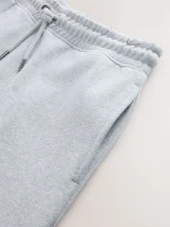 Marl gris - Slim Fit (Slim Fit) - Pantalon de Joggings en coupe ajustée à dos brosse