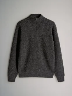 Marl gris - The Set lot de 2 Pulls à encolure zippée