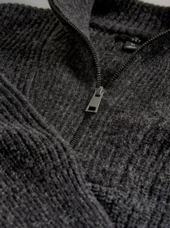 Marl gris - The Set lot de 2 Pulls à encolure zippée