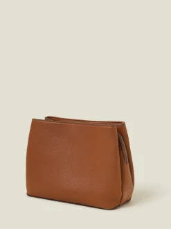 Marron - Accessorize Faux Leather Webbing Strap Sac à bandoulière