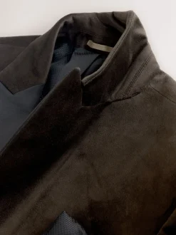 Marron - Ajustement régulier - Blazer en velours