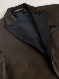 Marron - Ajustement régulier - Blazer en velours