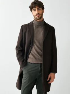 Marron - Ajustement régulier - Manteau Epsom en laine