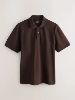 Marron - Ajustement régulier - Polo Manches courtes Pique