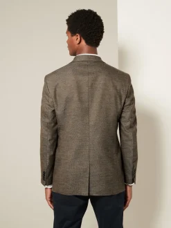 Marron - Ajustement régulier - Blazer intelligent texturé