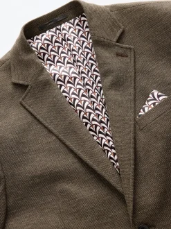 Marron - Ajustement régulier - Blazer intelligent texturé