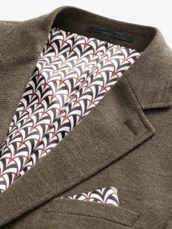 Marron - Ajustement régulier - Blazer intelligent texturé