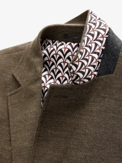 Marron - Ajustement régulier - Blazer intelligent texturé