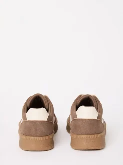 Marron - Baskets de sport Friends Like These à lacets rétro à semelle en gomme