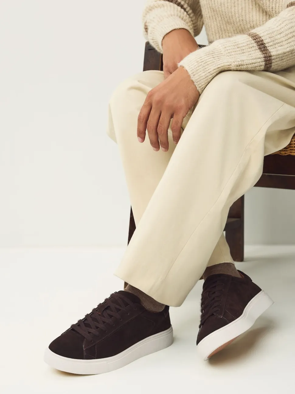 Marron - Baskets longues Chic et décontracté
