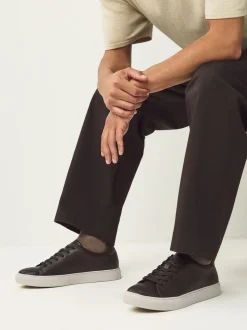 Marron - Baskets minimalistes