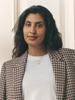 Marron - Blazer Laura Ashley Heritage Dogtooth à carreaux en laine