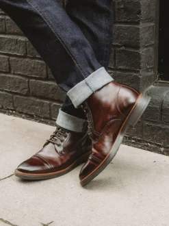 Marron - Bottes Base London Plymouth à Embout