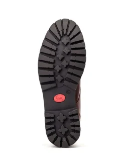 Marron - Bottes Base London en nickel à 7 œillets