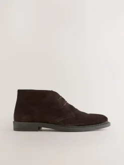 Marron - Bottes Chukka en daim